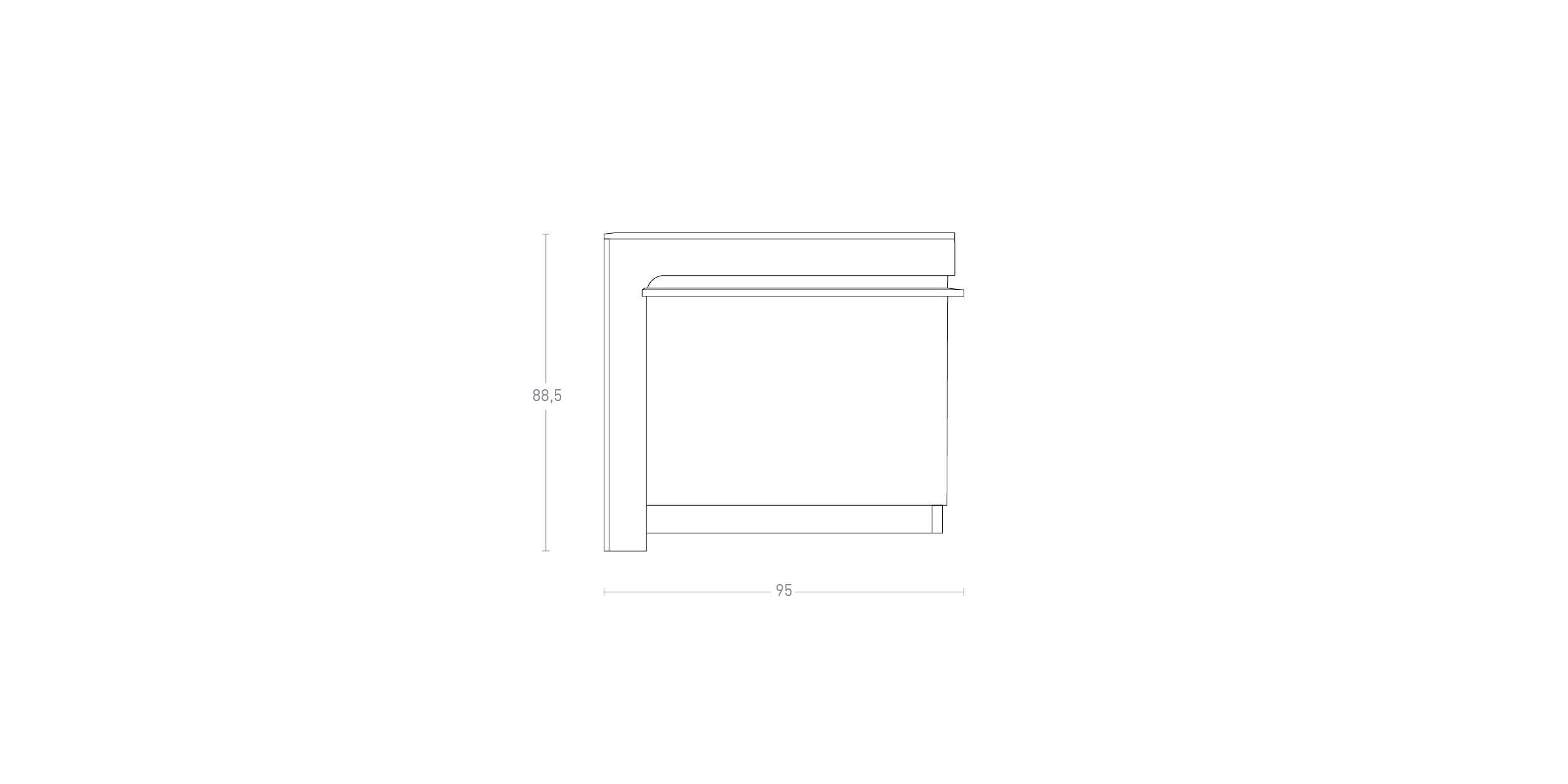 BALCAO D2 MODULAR
