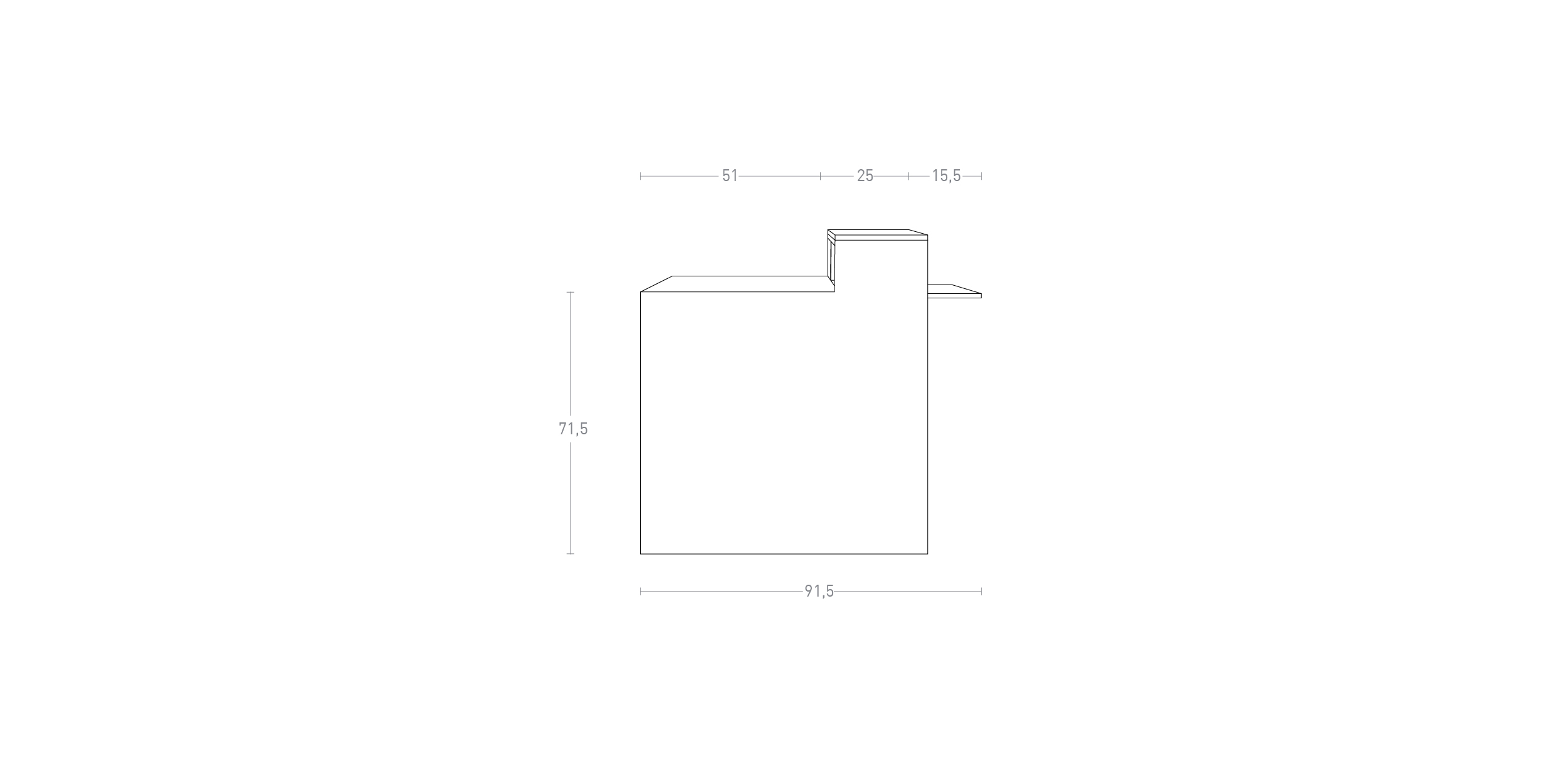 BALCAO D2 MODULAR